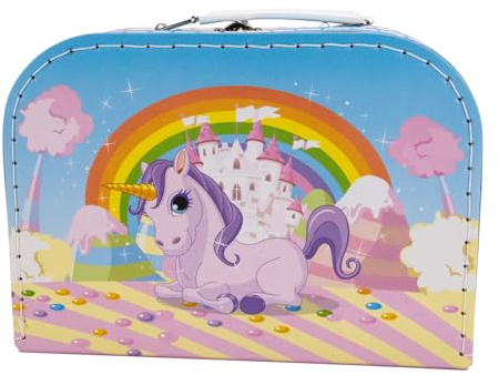 GICO Einhorn Spielkoffer Kinderkoffer für Mädchen und Jungen zum Spielzeug oder Basteln - CH20609E