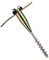Zxfdsfdbnm Paragüero anclado, pinchos para el suelo, para exteriores, montaje básico, soporte de metal
