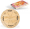 Fisura - Piatto per pizza originale. Piatto per pizza con messaggi divertenti. Piatto da portata in legno di bambù. Piatto rotondo con porzioni uniformi. 35 centimetri