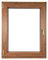 ALUCON Fenster 500x700 mm – Kunststofffenster 50x70 cm – Flügelfenster Innen Goldene Eiche/Außen Goldene Eiche – DIN Links