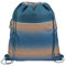coocazoo Turnbeutel „Pacific Tribes”, blau-orange, mit Reißverschlussfach und Kordelzug, reflektierende Elemente, Schlaufen zur Befestigung am Schulrucksack, 10 Liter, ab der 3. Klasse