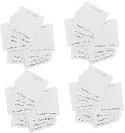 HONMEET Manicure Display Card Set 40pcs Thickened Nail Art Showing Holder Press on Nails Packaging Cards Business Supplies