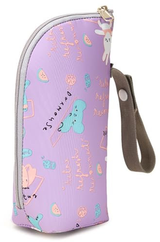 KGDUYC 1 Stück Babyflaschen-Isoliertasche, tragbare Babyflaschen-Tasche für den Kinderwagen auf Reisen, Babyflaschen-Thermostat,baby flaschenwärmer,thermotasche für babyflaschen (Lila)