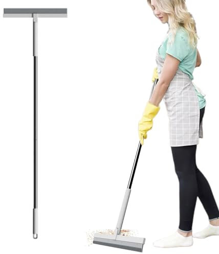 Floor - Escoba mágica para alfombras, rasqueta mágica con cabezal giratorio de 180 grados, para salón, cocina, baño