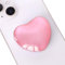 DOINEUFL 2PCS Phone Grip, Cute Heart Shaped Expanding Moblile Cell Phone Glass Holder, Multi-angle Collapsible Stand for Smartphones, Pads, Tablet (Pink)