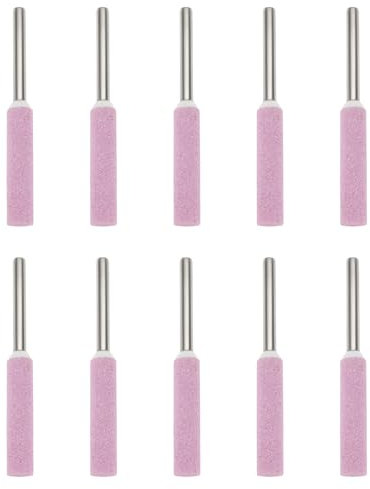 LT Easiyl 10PCS Chainsaw Grinding Stone 5.5mm Compatible with Dremels Compatible with Proxxon Grinder