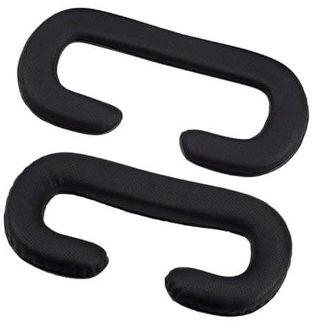 CIYODO VR Face Cushion 2Pcs PU Leather Compatible with Htc Vive VR Headset Sweat-Resistant Sponge Pads with 8Mm and 22Mm Thickness for Comfortable Use
