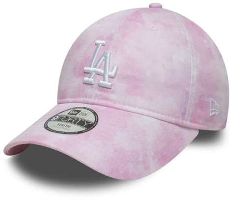 New Era Kids Cap MLB 9TWENTY Tie Dye Los Angeles Dodgers Pastel pink Child 52-54cm (4-6 Years)