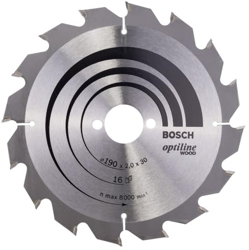 Bosch 1x PRO Wood Circular Saw Blade for Corded Hand-Held Circular Saws (for Softwood, Hardwood, Ø mm, Professional Accessory Hand-Held Circular Saw)