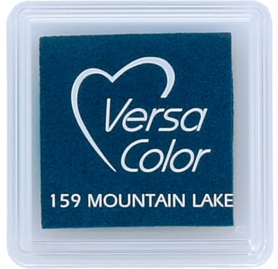 Tsukineko VersaColor Stempelkissen - Blau, Mountain Lake - Klein - Deckend, Wassbasis - Wasserfest - Embossing