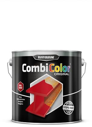 RUST-OLEUM 7365.2.5 Combicolor Original, Superior Metal Protection, Direct To Rust, Bright red-RAL 3000