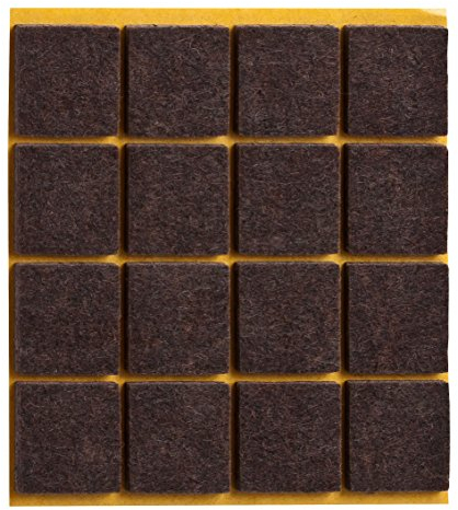 peha Filzgleiter selbstklebend, 4-teilig, Länge 50 mm Breite 3 mm Dicke, braun, 2930001V-EQ50