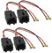 Sound-way 4 x Câbles Adaptateur Faisceau cosse connecteurs fiche pour Haut-parleurs Enceintes Voiture Compatible avec Alfa Romeo, Lancia, Fiat, Citroen, Peugeot