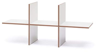 Tojo Regal, MDF, weiß, Breite: 72 cm, Tiefe: 16 cm, Höhe: 33 cm