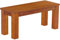 B.R.A.S.I.L.-Möbel Brasilmöbel Sitzbank 100 cm Rio Classico Kirschbaum Massivholz aus Pinie, Verschiedene Größen & Farben, ideal für Esszimmer & Küche
