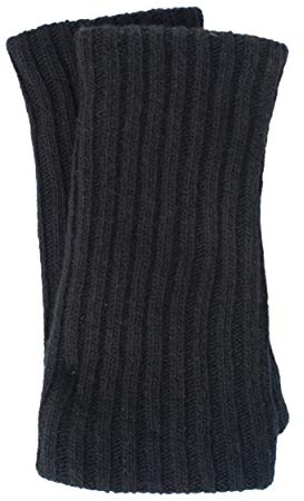 FosterNatur, Merino Armwärmer/Pulswärmer, 100% Wolle (Schwarz)
