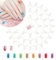 200Pcs Nägel Ringe Nagellack-Display-Tips Nagel Practice Tool Künstliche Nägel Tips Nail Swatches Stick Art Nail Display Nagelkunst Spitzen für Nagellackflasche Praxis DIY Nail Kunst Nagelstudios