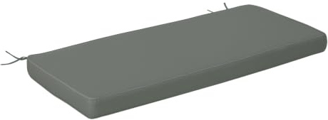 Outsunny Garden Bench Cushion 2 Seater Loveseat 120 x 50 x 8 cm Grey | Seat Pad, Patio Swing Furniture, Indoor & Outdoor Use