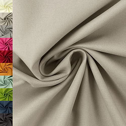 Canvas Stoff Calvin von Swafing, 100% Baumwolle, uni beige (50cm x 147cm)