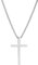 AFSTALR Collana con Croce da Uomo in Argento con Ciondolo Croce in Acciaio Inossidabile con Croce Cristiana Gioielli per Uomini e Donne