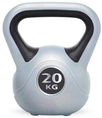 Urban Fitness Vinyl Kettlebell, Black, 20.0 kg