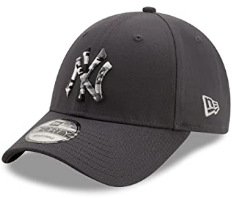 New Era New York Yankees Cap Kappe MLB 9Forty Strapback Fanartikel Baseball grau - One-Size