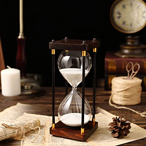 Brogtorl Sanduhr Hourglass Timer Sandglass 30/60 Minuten Sanduhr Geeignet für Zuhause,Schreibtisch,Bürodekoration,Mehrere Farben zur Auswahl.