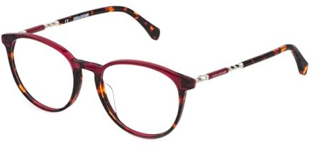 Zadig & Voltaire PANTOS Cellulose acetate Brillen in Shiny Bordeaux+dark Havana für Damen, Brille mit Sehstärke, optional mit Sonnenbrillen tönung oder Blaulichtfilter (Modell VZV295)