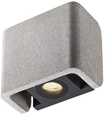 SLV MANA OUT 1003470 LED-Außenwandleuchte EEK: E (A - G) LED 11W Grau