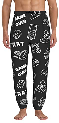 Generic Camouflage Herren Jogginghose Jogger Sweatpants Kordelzug Sporthose Workout Hose mit Tasche, Gaming, 41-44.5