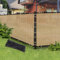 Sand 6FT X 50FT Outdoor Privacy Screen Fence & Mesh Shade Net Cover - Ideal for Garden, Backyard, Patio, and Chain Link Fencing - Enhances Privacy With Slats, Freestanding