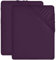 Utopia Bedding - 2er Set Spannbettlaken 160x200cm - Lila - Gebürstete Mikrofaser Spannbetttuch - 35 cm Tiefe Tasche