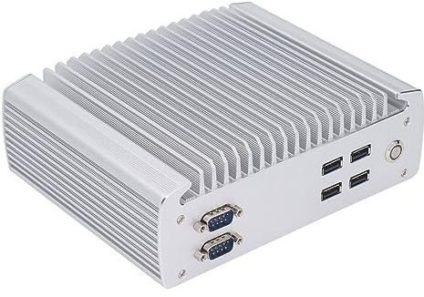 YWBL-WH Mini-PC, Celeron J1900 4G RAM 128 GB, Industriecomputer für die Gesundheitslogistik 100-240 V (EU-Stecker)