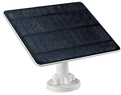 Panneau solaire 6W/5V pour caméra de sécurité avec micorUSB/Type-C/DC3513 Trois types de connecteurs. Étanche IP66, câble de charge de 3m, compatible avec DZEES CG1/CG6/CG2/D3/UB6