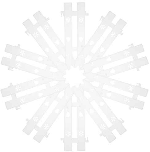 Cabilock 20 Stücke Kleiner Gartenzaun Rollborder Rasenkanten Beetzaun Kunststoff Zaun Lattenzaun Beetumrandung Steckzaun Beeteinfassung Blumenbeet Garten Friesenzaun Beet Gartenpalisade