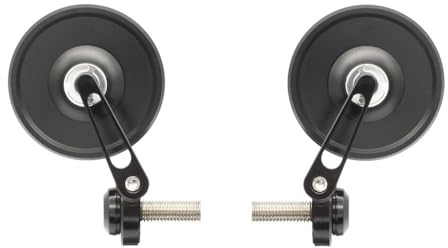 Motorrad Spiegel Motorrad-Lenkerendspiegel, Retro-Lenkerspitze, Rückspiegel, CNC-Aluminium Lenkerendenspiegel