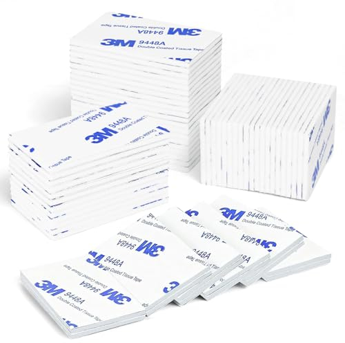 Doppelseitige Klebepads, Rechtecken Klebeband Extra Stark, 3M Schaumstoff Klebepads, Doppelseitiges Schaumstoff Pads, 100 Stück Rechteckiges Super Starkes Band für Metalle, Kunststoff, Gläser