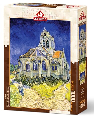 jigsaw puzzles for adults 1000, 1000 piece jigsaw puzzles for adults, jigsaw puzzle, puzzles for adults, puzzles, wasgij puzzles 1000 pieces, Church, Vincent Van Gogh puzzle