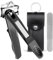 VOGARB 360° Rotating Nail Clippers for Seniors,Large Long Handle Effortless Fingernail Clippers for Men,Women,Ergonomic Grip Heavy Duty Toenail Clippers for Thick Nails with Case (Black)