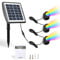 BuyWeek Unterwasser Licht RGB Solar Teichbeleuchtung IP68 Wasserdicht LED Unterwasser Teichlicht Unterwasserstrahler Farbwechsel Landschaftsscheinwerfer für Garten Teich Pool Patio Aquarium