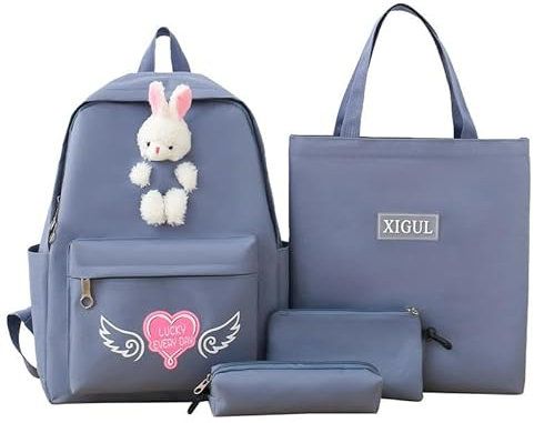 DPWVTVCY Rucksack Student Rucksack Süß-blau