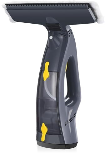 FfiMe Escobilla de Goma para Ventana, aspiradora de Ventana inalámbrica con rociador/Limpieza/aspiración de Agua, Herramienta eléctrica de Limpieza de Ventanas para Espejo de Pared de Ducha