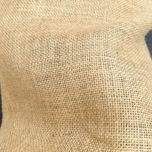 Toile de Jute Naturelle Imperméable - au Mètre - 250g/m² Largeur 140cm Pour Toiles d'Ombrages Sacs Filets ou Tapis de Sol