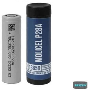MOLICEL P28A 2800mAh 25A Rechargeable Battery Li-ion Battery Suitable for Sub Ohm E Cigarettes Vape Kits - Nicotine Free