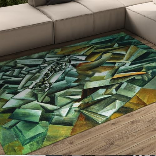 LANDERSION Contemporary 3D Carpet 80x150cm - Fashion Creative Large Rug Visual Impact Doormats Washable Rug for Office Hotel Club High Traffic Areas