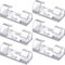 Electraline 71697 Set di 15 Clip Fermacavi Trasparenti con Adesivo, Organizer Scrivania per cavi Multifunzione, Gestione per cavo di alimentazione, cavo di ricarica USB, cavo audio etc