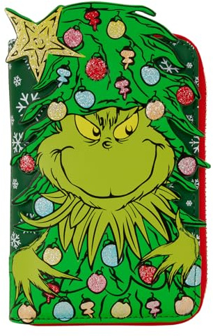Loungefly Dr. Seuss Grinch Holiday Zip Around Wallet