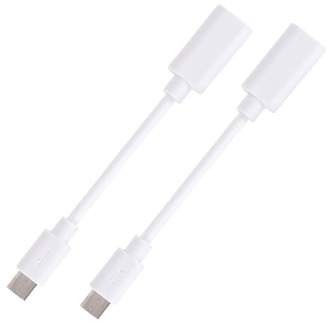 BTFO 2 Piezas USB-C a Micro USB Adaptador Cable para Eufy Cámara Exterior & Panel Solar, 10,3cm Tipo-C a Micro USB Convertidor Energía Cable de Carga para Eufy Accesorios