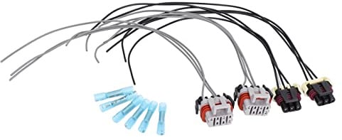 TOPINCN Scheinwerfer-Blinker-Kabelbaum-Set Zur Effizienten Behebung Schwacher Scheinwerfer, Passend für Truck 2X 2005–2014, 224396007, Ersatz für Besitzer von -Kabelsteckern