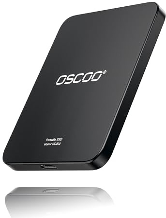 OSCOO 4TB Magnetic Portable SSD, Up to 2000MB/s, External Solid State Drive Compatible with MagSafe for iPhone 15/16/17, Mac, Laptops & Tablet – Reliable Storage for Students, Gaming & Professionals